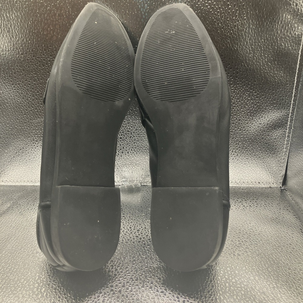 Steve Madden Minka women twin tassel, slip on leather loafer, black, size 7 M - Picture 8 of 9
